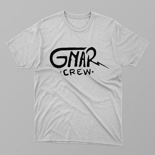 Gnar Crew Logo - White