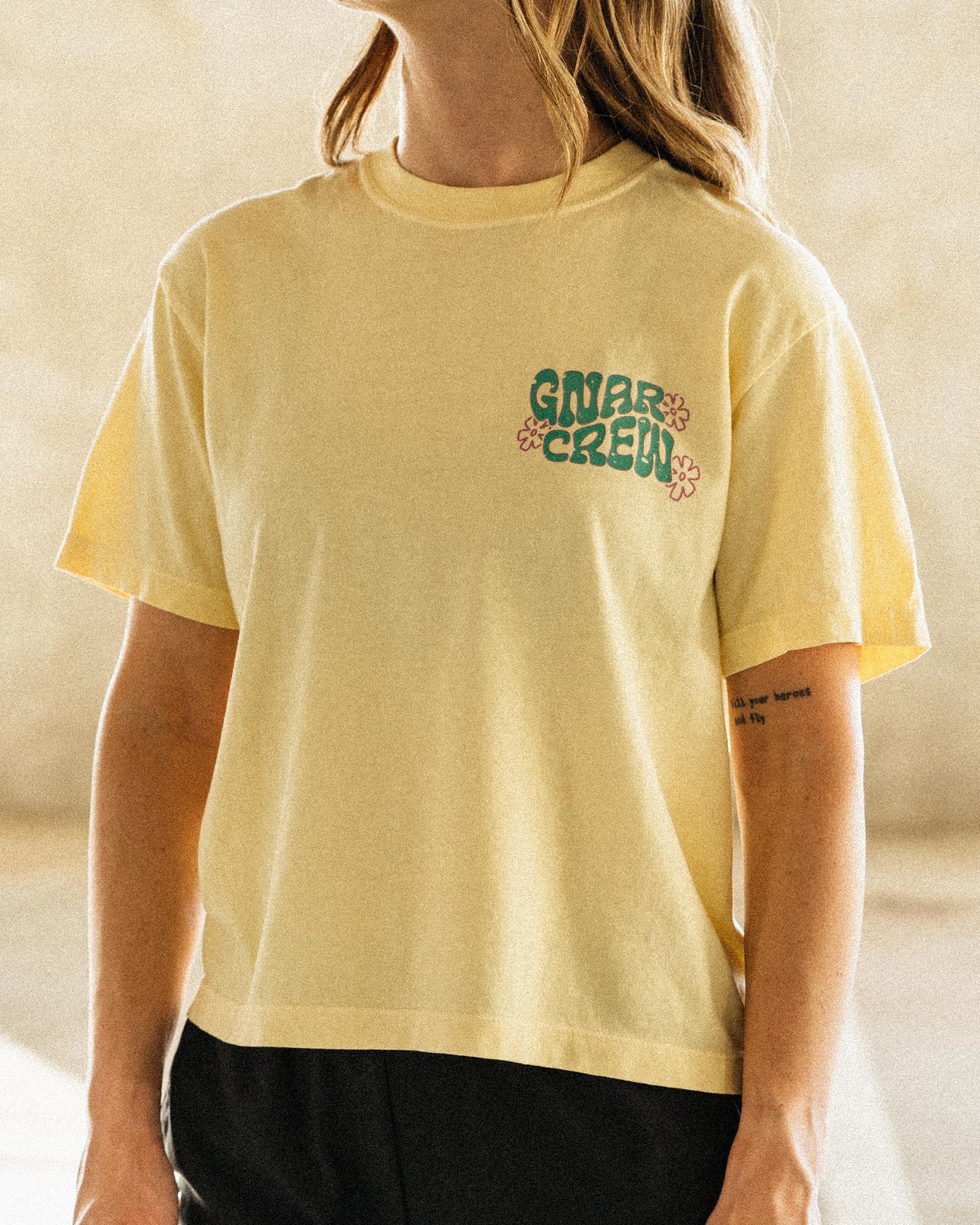 Ripple Cropped Tee